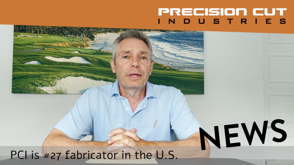 Brian Greenplate Announces PCI’s First Year on The FABRICATOR’s FAB40 List